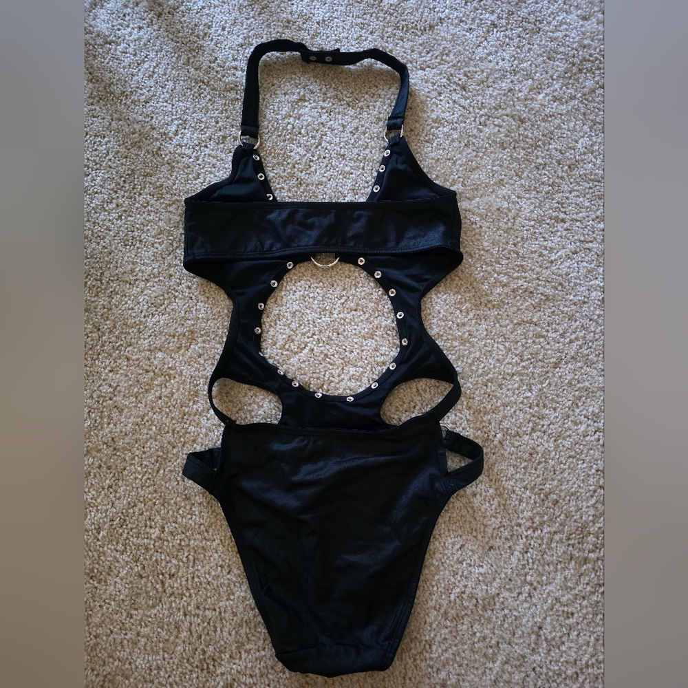 *SOLD* Killstar Vesta Studded Swimsuit/Bodysuit Size S - Picture 6 of 7